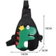 thumbnail image 3 of Bolsa De Pecho Para Niños Bolso de pecho para niños con dibujos animados divertidos y divertidos (dinosaurio negro), 3 of 5