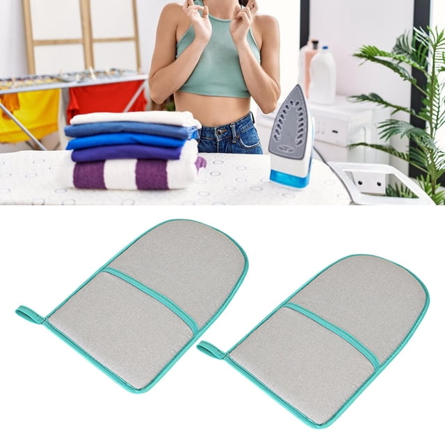 2 piezas Guantes de planchado de guantes de vaporizador de vaporizador con la casa portátil protectora resistente al calor resistente al calor usado gris oscuro
