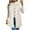 White, variant on Button Down Fleece Vest Womens Soft Sherpa Long Jacket Coat Sleeveless Casual Collared Fuzzy Vests White, M