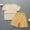 Yellow, variant on Eltusu Girls Outfit Sets, Short Sleeve Plaid Elastic Waist T-Shirts & Shorts Sets Red Size 1-15 T