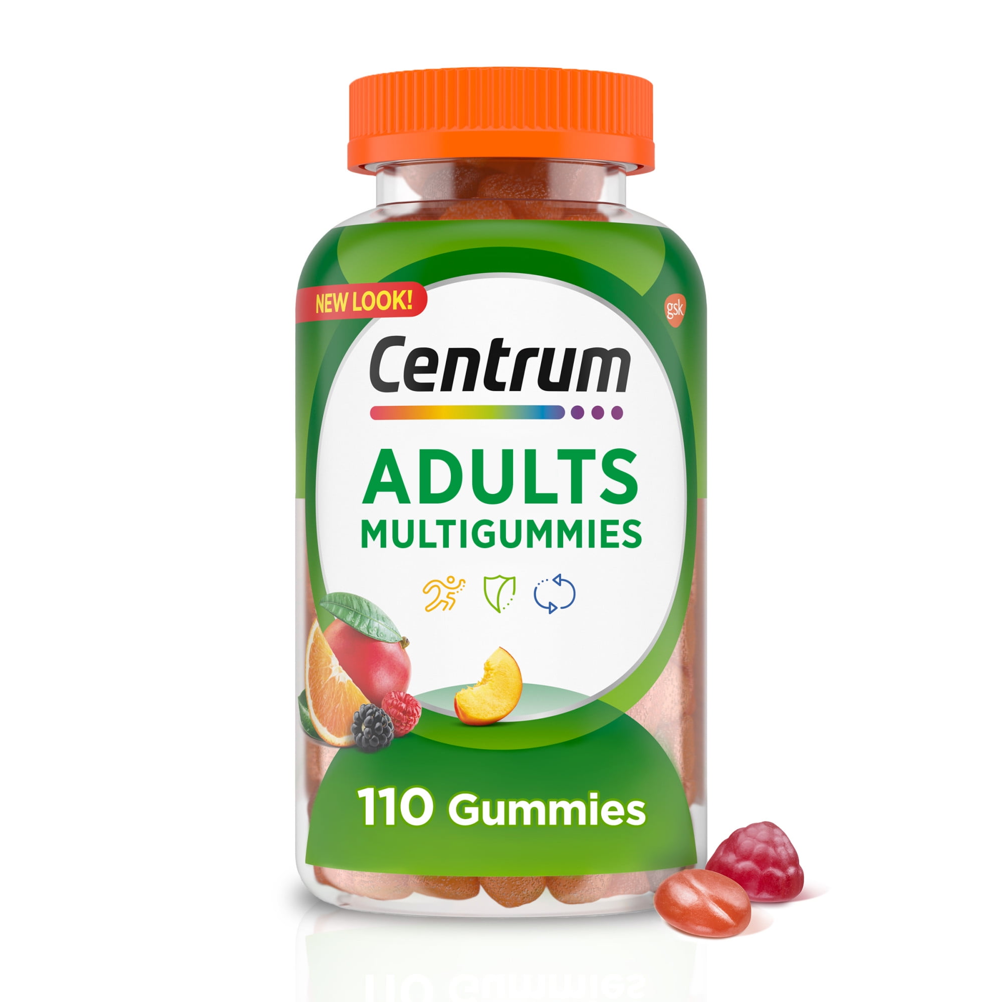 Centrum Multigummies Adult Multivitamin Supplement Gummies, Assorted