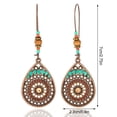 thumbnail image 2 of Qarigey 1 par de pendientes bohemios pendientes de accesorio de moda de gota de agua bohemios Ropa, zapatos y accesorios Miscelánea rojo antiguo Qarigey AP009551-01B, 2 of 6