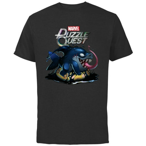 Marvel Puzzle Quest Jeff Land Shark Jeffrey Symbiote Floatie - Short Sleeve Cotton T-Shirt for Adults - Customized-Black