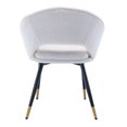 thumbnail image 4 of 1 PCS Dining Chair, Modern Accent Chair Upholstered Chairs with Plating Legs, Living Room Chairs for Kitchen Bedroom Apartment, 4 of 7