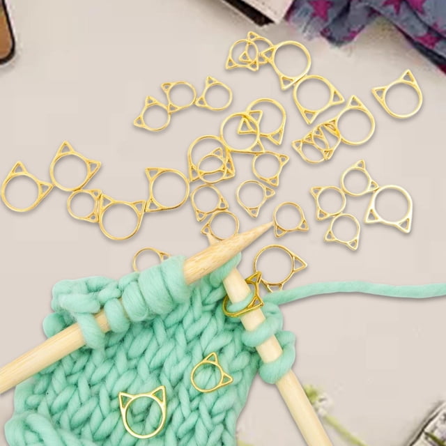 Herramienta de tejer BLESIY 30 Uds Marcador de punto de ganchillo para Puntada Dividida Accesorios de Artesanía Hecha a Mano