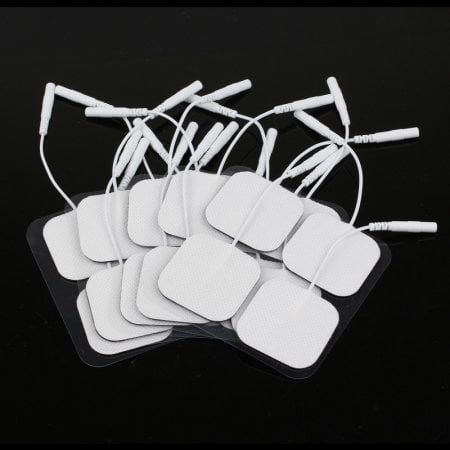 20pcs Electrode Pads Tens Unite Electrodes for EMS Digital Therapy Machine Tens-Massages 4*4cm with 2mm Plug