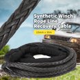 thumbnail image 3 of Synthetic Winch Rope 26455lbs Break Strength Off Road Vehicle ATV UTV SUV Extension Line, 3 of 7