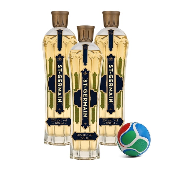 3 Licor St Germain 750 ml + Balón Mini