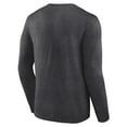 thumbnail image 3 of Men's Heathered Charcoal Utah Jazz Primary Logo Team Long Sleeve T-Shirt, 3 of 3