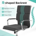 thumbnail image 6 of GVN Ergonomic Computer Chair with Rocking Backrest and Height, Home Office Desk Chairs with Adjustable Padded Seat for Home Office, Living Room, Study Room, Bedroom, Gray, 6 of 8