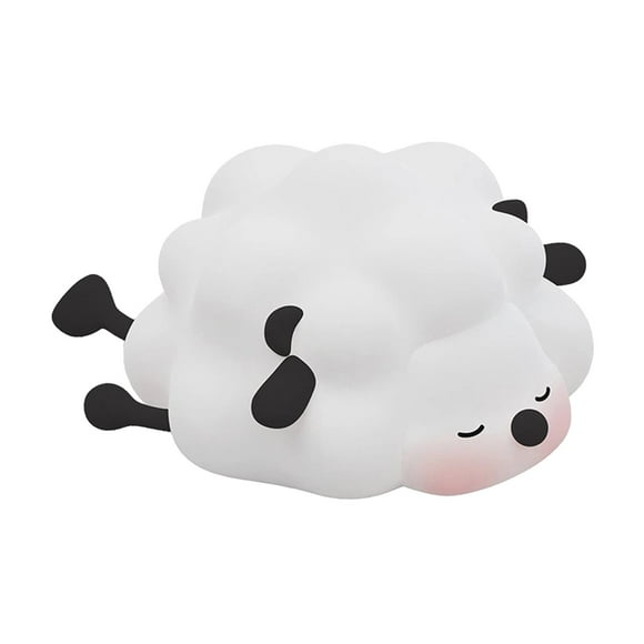 lionlar Animal Lamp Crafts Portable Multipurpose Sheep Pat Lamp for Room Bedroom Cat Black