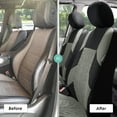 thumbnail image 6 of TLH Automotive Seat Covers Travel Master Automotive Car Seat Covers Gray Full Set, Airbag Compatible with Interior Car Accessories Carpet Floor Mats with Beige Colored Trim for Cars Auto Trucks SUV, 6 of 10