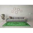 thumbnail image 3 of Ahgly Company Indoor Round Oriental Emerald Green Industrial Area Rugs, 8' Round, 3 of 4