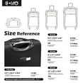 thumbnail image 7 of Coolife Luggage 4 Piece Set Suitcase TSA Lock Spinner Softshell lightweight (dark green), 7 of 7