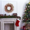 thumbnail image 5 of 22 Inch Red Berry Christmas Wreath for Front Door Winter Berry Wreath for Seasonal Decoration Winter Farmhouse Home Hoilday Christmas Party Decorations Indoor/Outdoor, 5 of 7