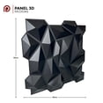 thumbnail image 4 of Panel Decorativo 3D DECO PVC 50x50cm Caja Con 10 Piezas X1203 CRISTAL BLACK, 4 of 7