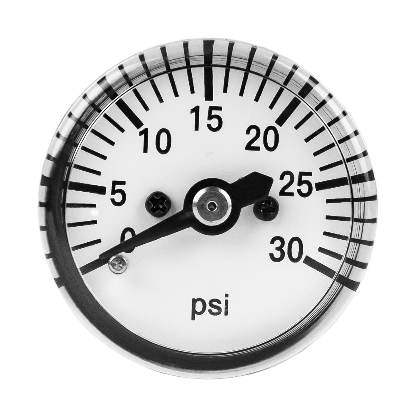 1/8" MNPT Mini Micro Air Pressure Gauge 030 PSI 1" Face CBM Center