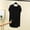 Black, variant on Womens Floral Tops for $5 Tops,Fashion Women's Summer Casual Solid Color Loose 1/2 Sleeve Round-Neck Top Gray XL