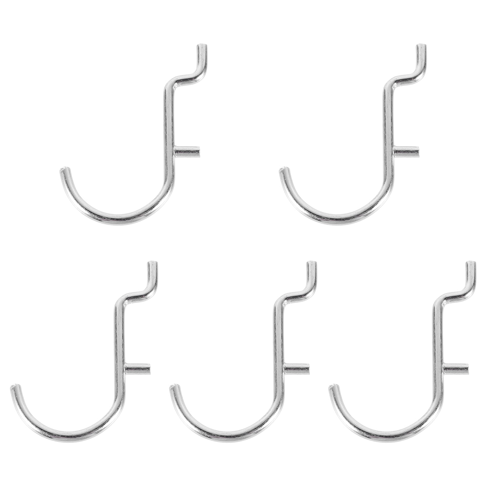 5pcs Perforated Wall Hooks U Shape Hooks Heavy Duty Pegboard Hooks Display Hooks