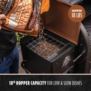 Pit Boss Pellet Smoker, Classic 700 Square Inch Wood Fired Pellet Grill, Onyx Series