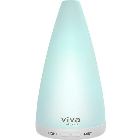 Viva Naturals Aromatherapy Essential Oil Diffuser - Vibrant Changeable LED Lights, Soothing Mist & Oxygen, Automatic Shut Off' (100 ml,