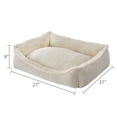 thumbnail image 3 of Vibrant Life Medium Luxe Cuddler Dog Bed, Cream, 27" x 21", 3 of 7