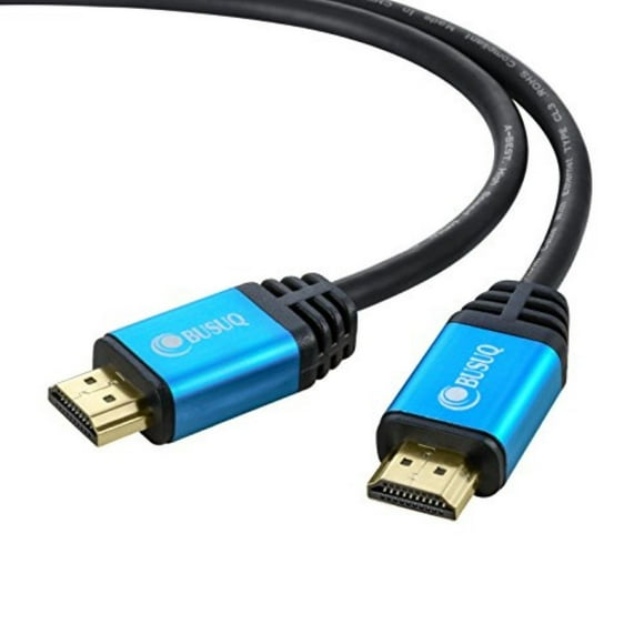 UFO Parts 4K HDMI Cable 30ft - BUSUQ HDMI 2.0 (@60HZ) Ready 26AWG High Speed 18Gbps - Gold Plated Connectors - Ethernet, for Laptop, Monitor, PS5, PS4, Xbox One, Fire TV, Apple TV & More