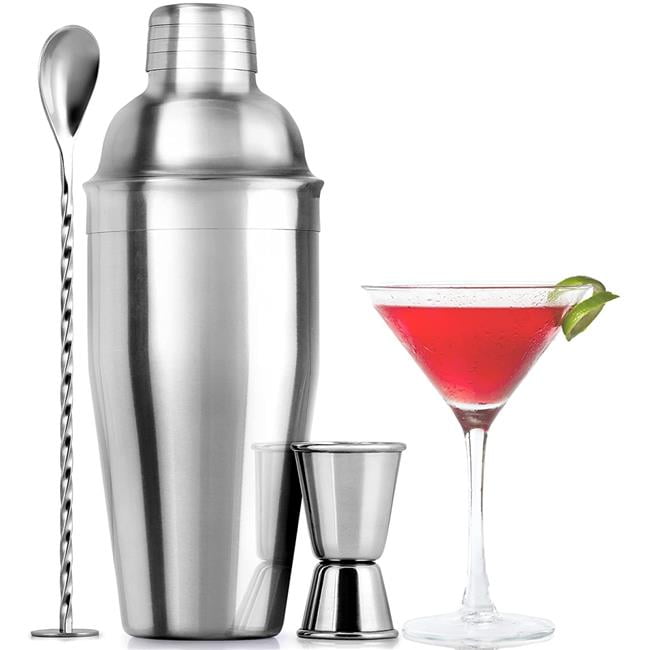 Manhattan Cocktail Maker Gift Set Glass Mixer Shaker Bar Measure Accessories 