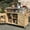 Natural, variant on Easy Assembly, Multiple Storage Options / User - friendly Outdoor Kitchen Cabinet