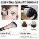 thumbnail image 2 of Juego de 10 brochas de maquillaje, brochas sintéticas profesionales de primera calidad para base, difuminado, polvos faciales, sombras de ojos, rubor y maquillaje., 2 of 5