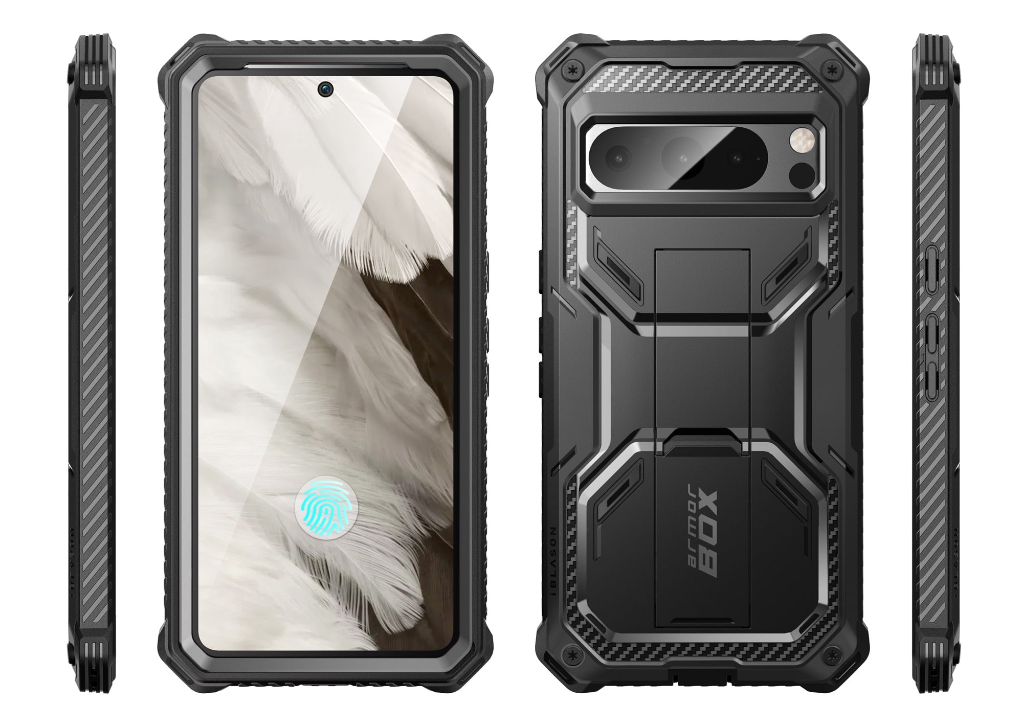 i-Blason Armorbox Series Bumper Cell Phone Case for Google Pixel 8 Pro, Black