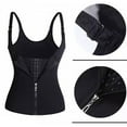 thumbnail image 2 of Lilvigor Women Waist Trainer Corset Tummy Control Zipper Vest Workout Body Shaper Cincher Tank Top with Straps, 2 of 7