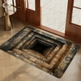 thumbnail image 5 of Ohmyroo 23.62x15.75 Inches Carpet Stereoscopic Visual Effect Entrance Door Mat Absorbent Nonslip Foot Mat Dirt Proof For Bathroom Home Entryway, 5 of 6