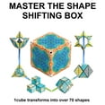 thumbnail image 5 of SHASHIBO Magnetic Fidget Cube That Transforms Into Over 70 Shapes, Earth, 1 Pack, 5 of 8