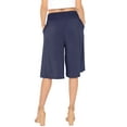 thumbnail image 3 of Stretch Is Comfort Women's and Plus Size Stretch (Rayon) Cropped Gaucho with Pockets| Small- 5x, 3 of 6