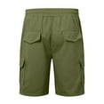 thumbnail image 6 of HCNTES Walkshorts Drawstring Stretch Waist Summer Quick Dry Beach Athletic Gym Golf Shorts(Green,XL), 6 of 7