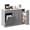 Gray, variant on DreamCurship 52" Kitchen Island with Storage, Rolling Kitchen Cart Island with Wheels, Tilt Out Kitchen Trash Cabinet 10 Gallon Storage, 3 Large Spice Racks and 2 Drawers, White