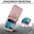 thumbnail image 2 of for Motorola Razr 40 Ultra Case, Classic Premium PU Leather Flip Case with Card Holder Shockproof Drop Protective Ring Holder Phone Case Cover for Motorola Razr 40 Ultra, Rosegold, 2 of 6