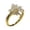 C, variant on Fashion Small Fresh Gold Creative Flower Micro Set Zircon Ladies Rng Jewelry Birthday Proposal Gift Bridal Engagement Party Ring
