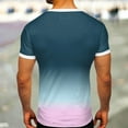 thumbnail image 4 of Mens Short Sleeve T Shirts Summer Muscle Slim Fitted Crewneck Tops Stretch Soft Comfy Workout Athletic Pullover Basic Tees, 4 of 5
