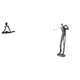 thumbnail image 1 of Estatua de golfista con pensamiento abstracto creativo, figura única de resina, escultura moderna para la entrada del dormitorio, regalo de inauguraci, 1 of 8
