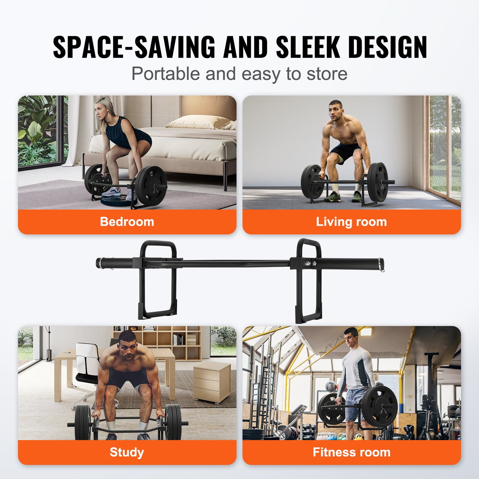 KFFKFF Hex Trap Bar Shrug Deadlift Squat Shrug Bar Weight Lifting Barbell