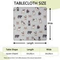 thumbnail image 2 of Boston Terrier Square Fitted Tablecloth with Elastic Edge,Square Table Cover,Washable Elastic Table Cover for Home Kitchen Party Decor 34"x34", 2 of 6