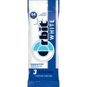 Orbit, Sugar Free White Peppermint Chewing Gum, 18 Pcs, 3 Ct