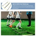 thumbnail image 3 of OULII Agility Ladder Training Tool Yellow Portable Foldable for Soccer Football Speed Footwork Drills, 3 of 7