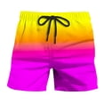thumbnail image 2 of Mens Swim Trunks Swimming Shorts Swimwear Bathing Suits Quick Dry With Mesh Lining Yellow XXXXXL, 2 of 4