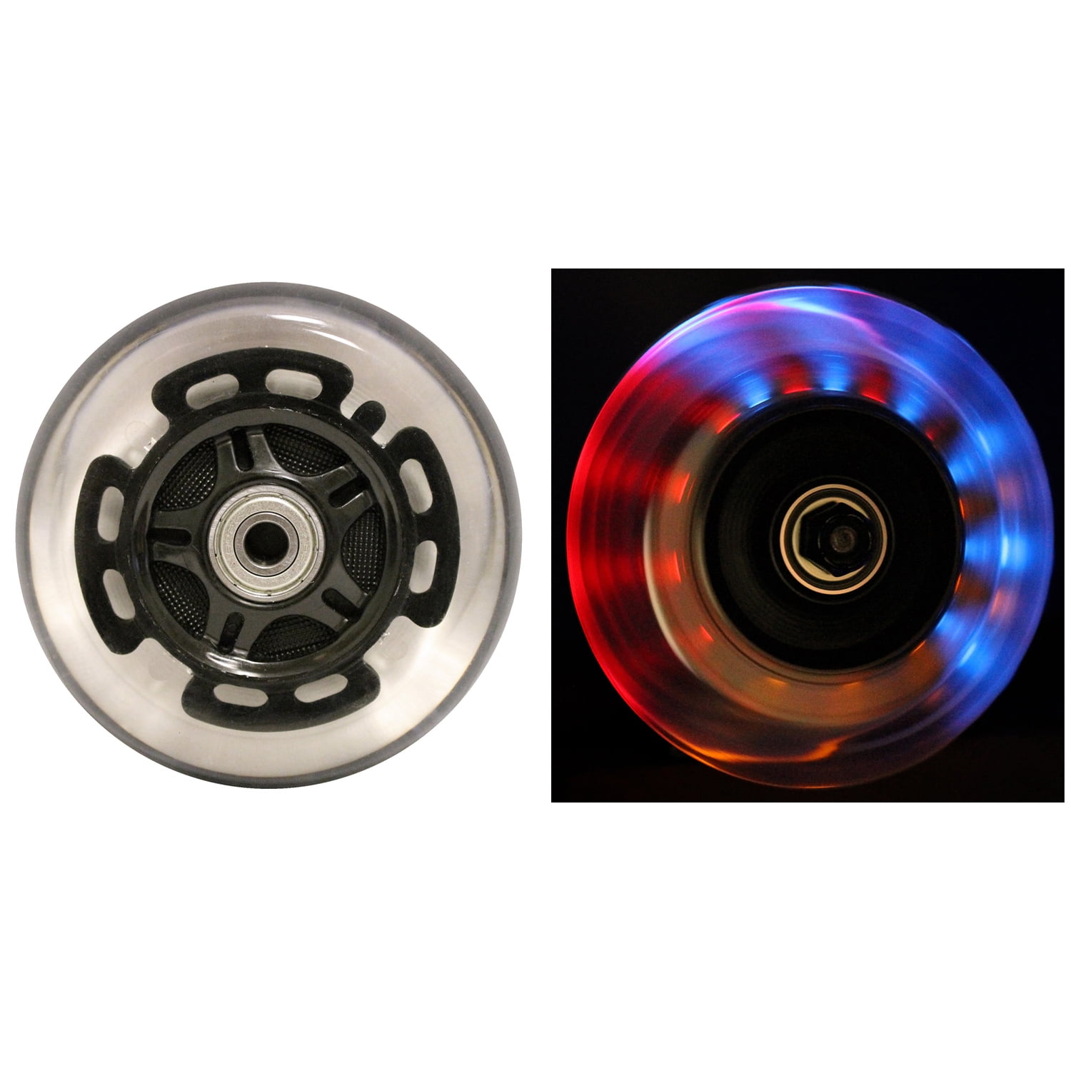 Here is The White/Grey Model from The Size is 100mm with a Durometer of 90a Bearings are Included. Kick Push This Listing is for a Set of Two Razor Scooter Wheels