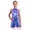 Blue, variant on Kids Girls Halter Neck Metallic Sleeveless Leotard Ballet Jazz Latin Dance Jumpsuit Sparkly Bodysuit Blue 8