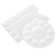 thumbnail image 3 of Circular Paint Tray Palettes, Paint Tray Palettes Plastic Light  For DIY Art For Painting, 3 of 8