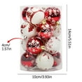 thumbnail image 2 of 16PCS Christmas Tree Balls - Christmas Decorations for Room, Plastic Christmas Ball Ornaments Hanging Pendants Indoor New Year Christmas Party Tree Decoration Christmas Balls, 2 of 2